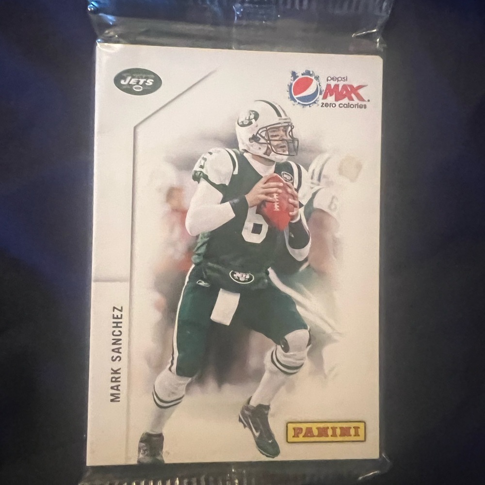 NFL Panini Football Cards 2011 New York Jets Unopened Sealed Team Set Pepsi Max